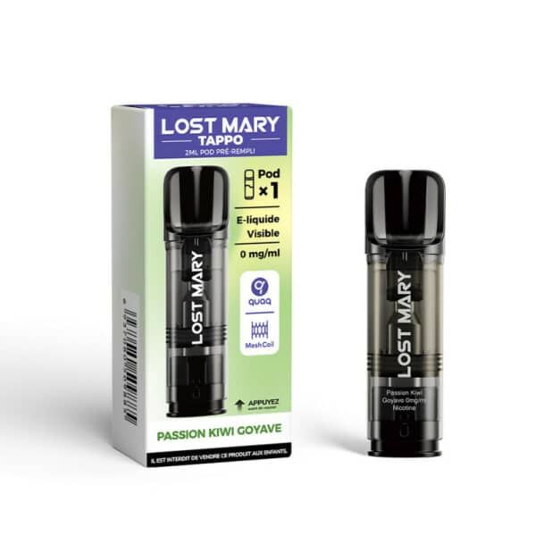 Cartouche Tappo Air Lost Mary Passion Kiwi Goyave 0mg