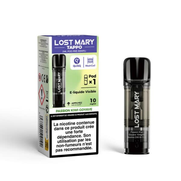 Cartouche Tappo Air Lost Mary Passion Kiwi Goyave 10mg