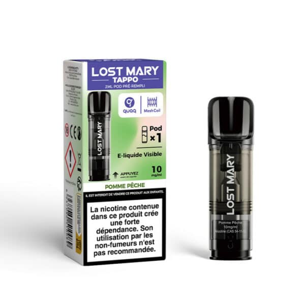 Cartouche Tappo Air Lost Mary Pomme Pêche 10mg