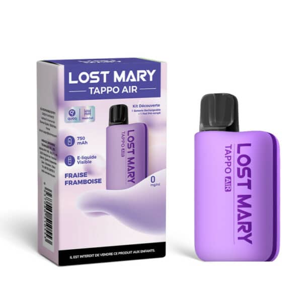 Kit Découverte Tappo Air Lost Mary Fraise Framboise 0mg