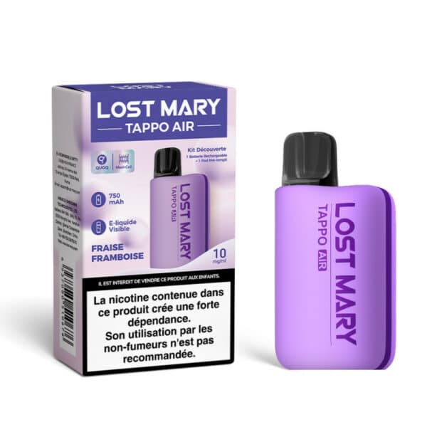 Kit Découverte Tappo Air Lost Mary Fraise Framboise 10mg