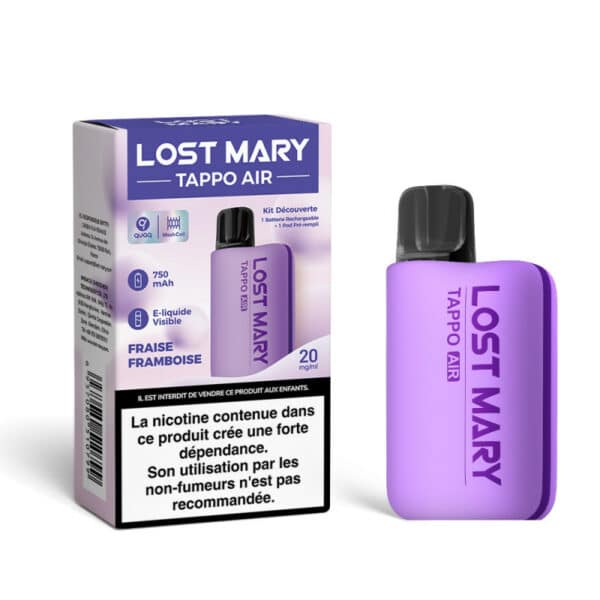 Kit Découverte Tappo Air Lost Mary Fraise Framboise 20mg