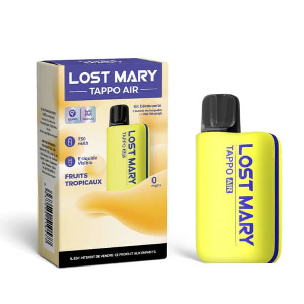 Kit Découverte Tappo Air Lost Mary Fruits Tropicaux 0mg