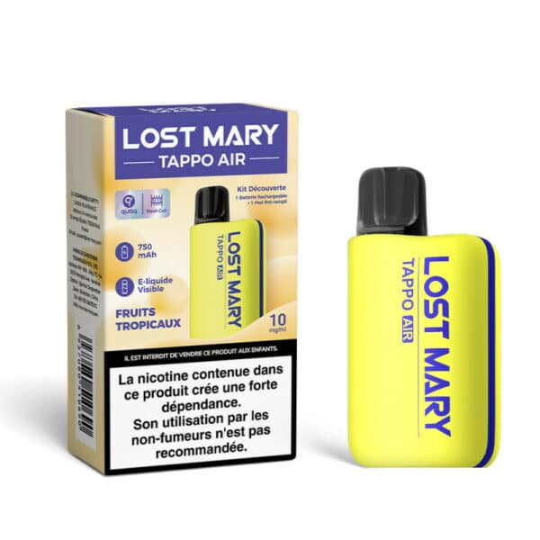Kit Découverte Tappo Air Lost Mary Fruits Tropicaux 10mg