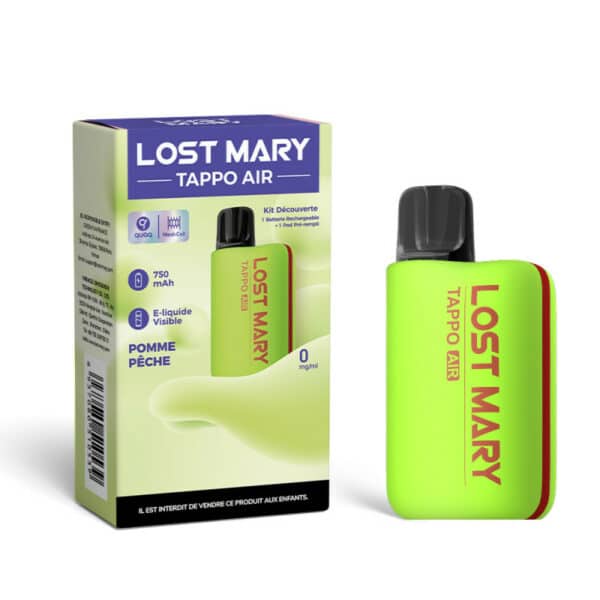 Kit Découverte Tappo Air Lost Mary Pomme Pêche 0mg