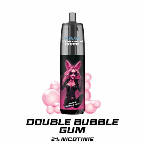 Puff Tornado 15000 White Rabbit Double Bubble Gum