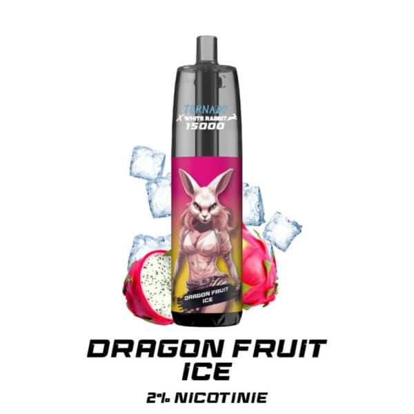 Puff Tornado 15000 White Rabbit Dragon Fruit Ice