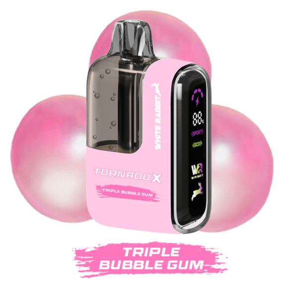 Puff Tornado X 25000 White Rabbit Triple Bubble Gum